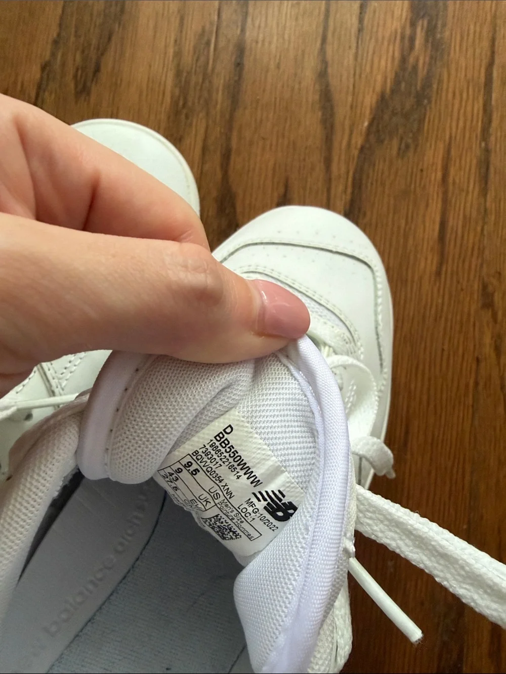 New Balance White Low-Top Lace-Up Sneakers